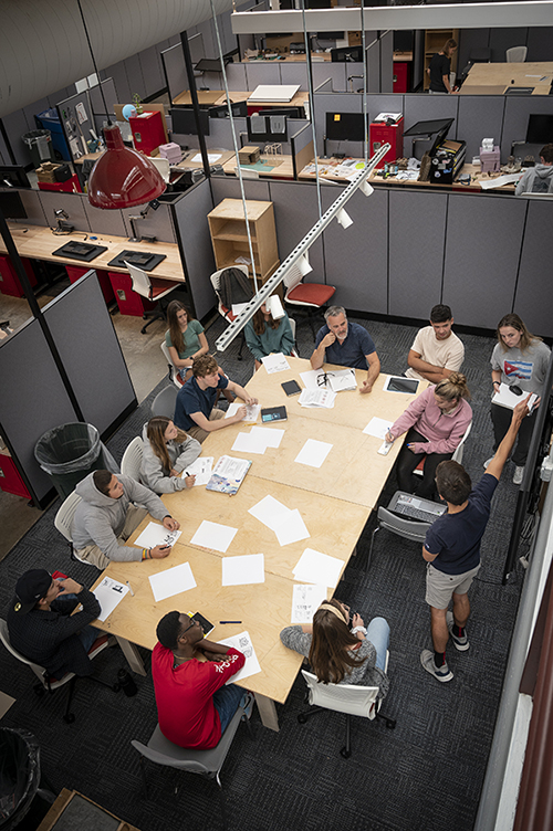 A photo of the Architecture studios. 