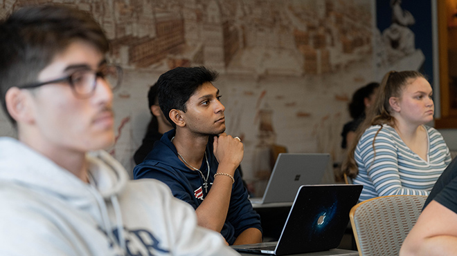 Students in the Campaigns and Elections class. 