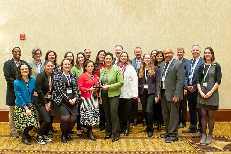 RWU employees who attended the award ceremony.