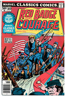 Marvel comic cover of The Red Badge of Courage