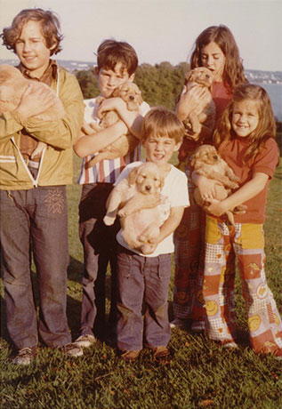 Ramsay siblings in 1972.