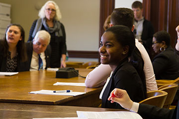 Students advocate for policy change to state legislators.