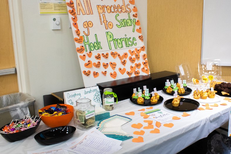 Table of baked goods sold to support Sandy Hook Promise