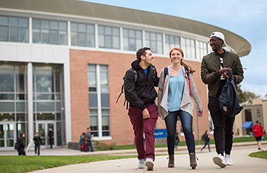 image of students on RWU campus