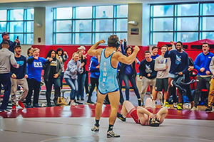 RWU wrestler