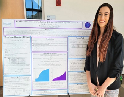 Student presents poster at Student Academic Showcase and Honors event