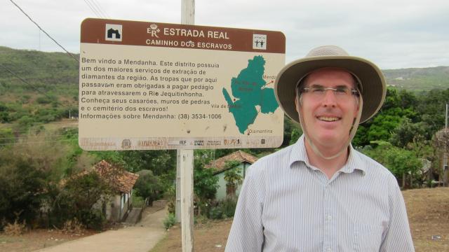 A professor at the Camino Dos Escravos