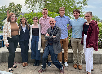 A group of Anthropology + Sociology majors pose together