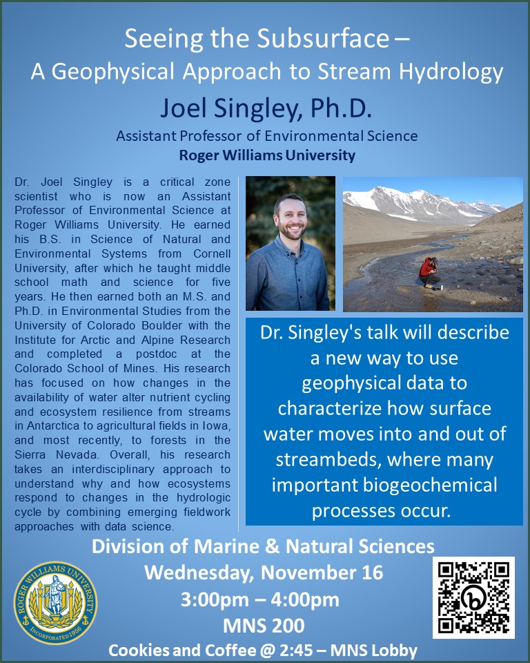 Seeing the Subsurface - A Geophysical Approach to Stream Hydrology