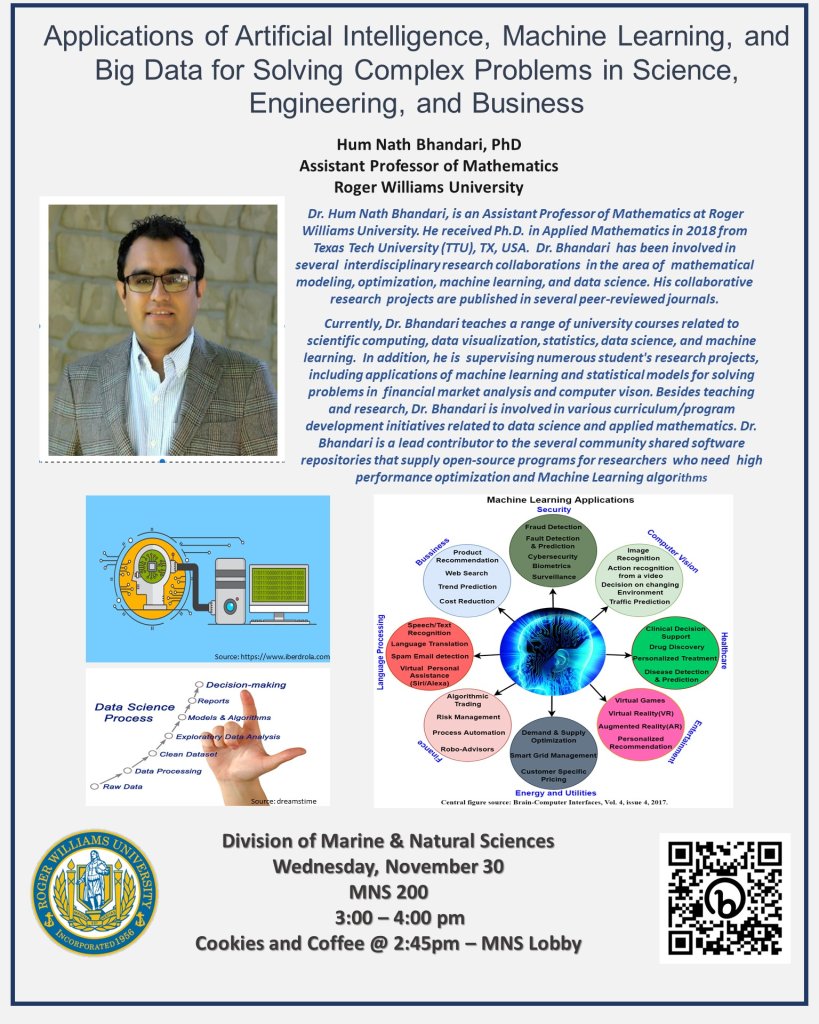 Applications of Artificial Intelligence, Machine Learning, and Big DApplications of Artificial Intelligence, Machine Learning, and Big Data for SolApplications of Artificial Intelligence, Machine Learning, and Big Data for Solving Complex Problems in Science, Engineering, and Businessving Complex Problems in Science, Engineering, and Businessring, and Business