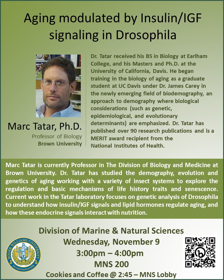 Aging modulated by Insulin/IGF signaling in Drosophila