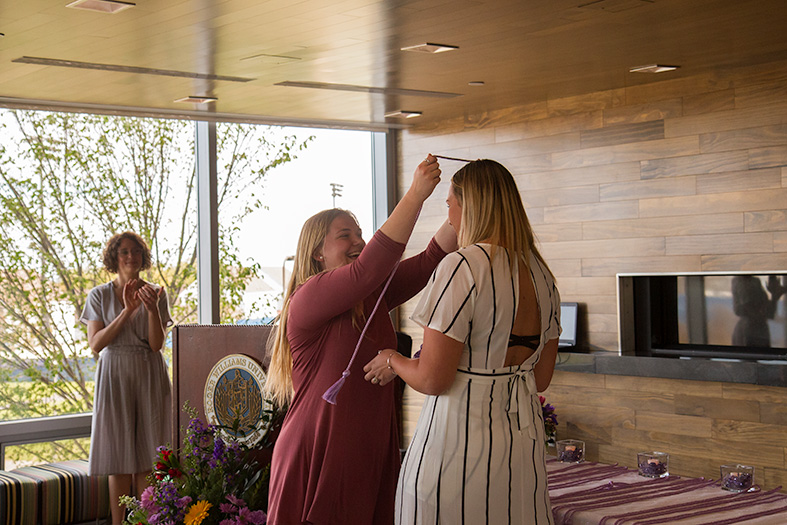 Students celebrate the first Lavender Graduation at RWU.