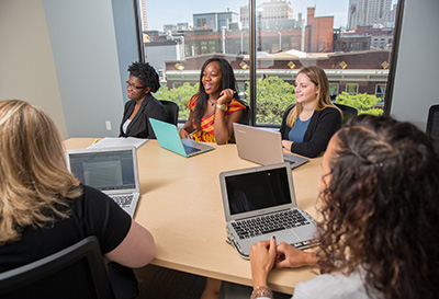 image of working toward their paralegal degree in UC's paralegal studies degree progam