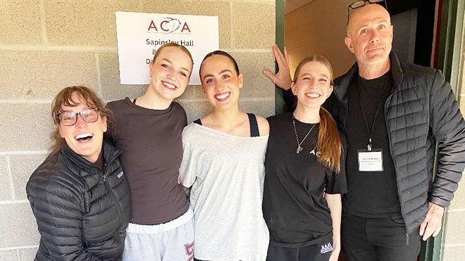 Three RWU students and Professor of Dance Cathy Nicoli attend the ACDA's New England Conference.