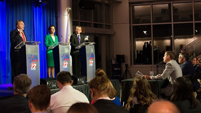 Candidates for governor debate at RWU