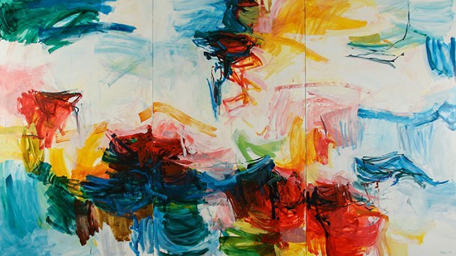 Michael Rich’s abstract painting, ‘La Serenata.'