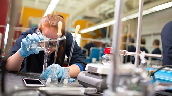 An undergraduate student conducts pioneering research.