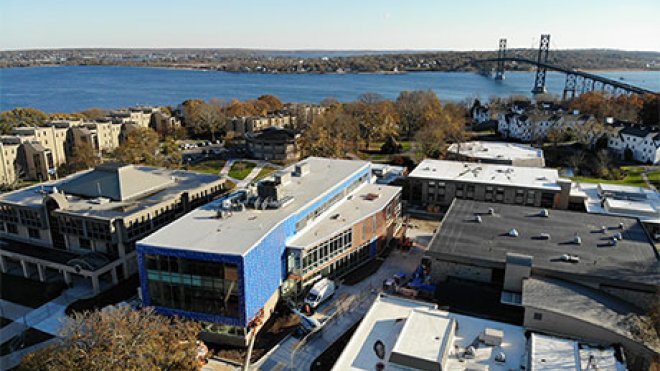 View of SECCM Labs building under construction.