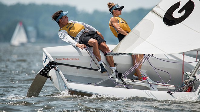 Spencer Cartwright and Rachel Holick Sailing