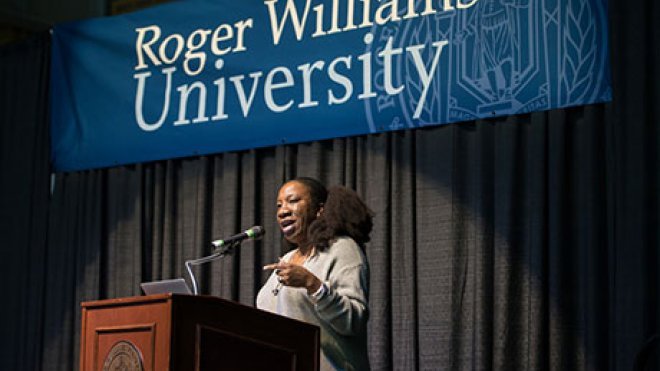 Guest speaker Tarana Burke