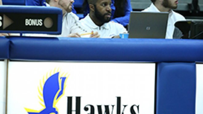 Nick Williams at scorers table