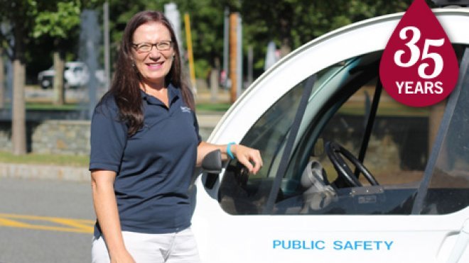 Public safety officer with vehicle