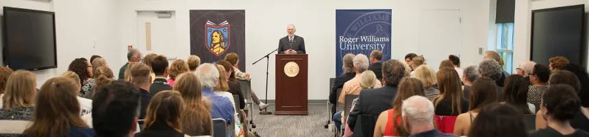 President Farrish in The Mary Tefft White Cultural Center