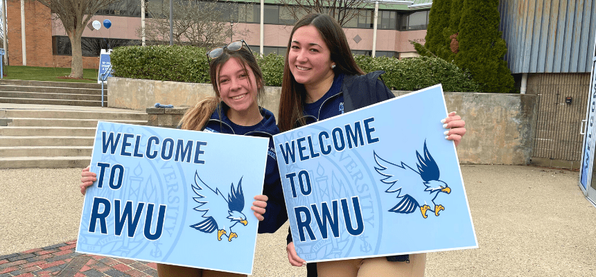 students excited on campus