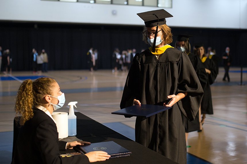 image of members of the Class of 2020 at RWU today for their Commencement Celebration and first-year Reunion