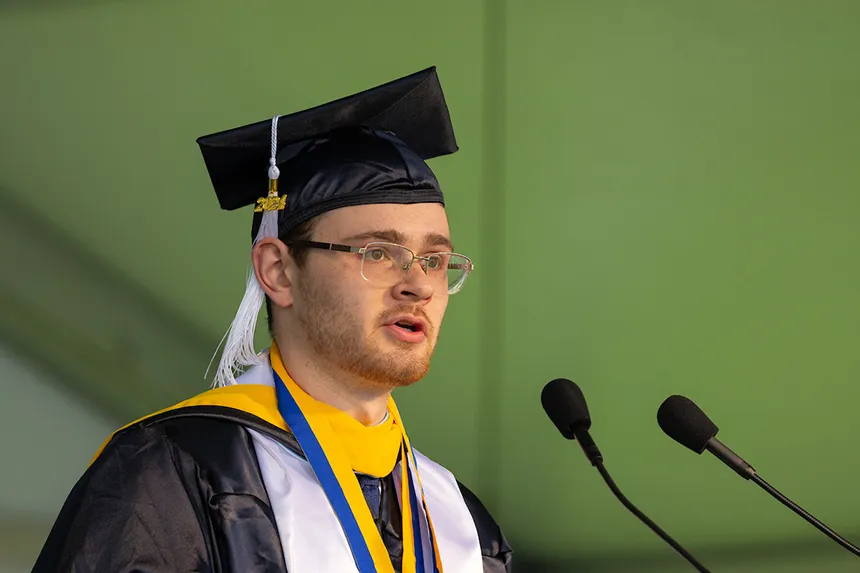 Student speaker speaks