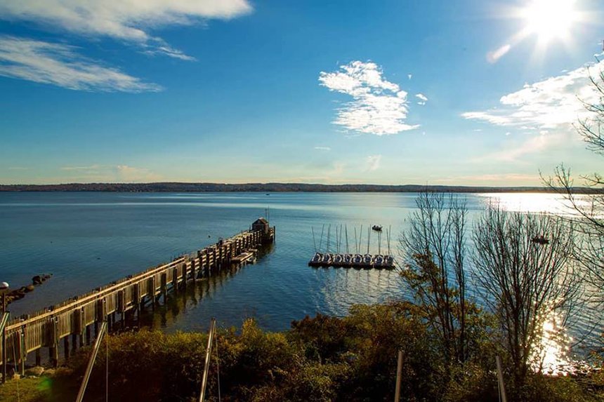 Sweeping views are hard to miss with such close proximity to the waterfront. Check out this view from the Sailing Center - right next door to Bayside!