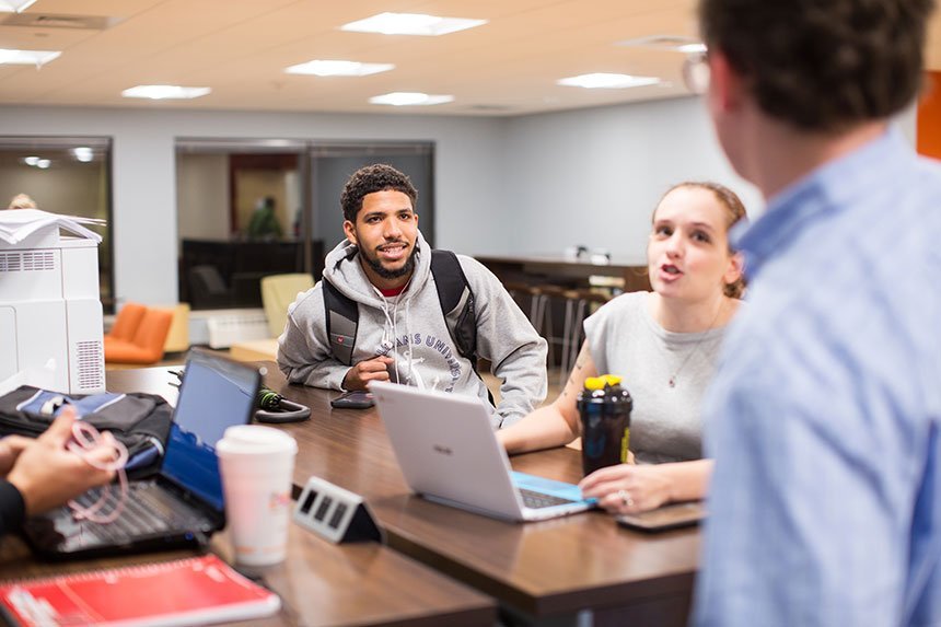 Students in a group