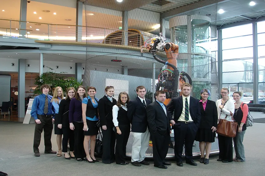 Students visit Mercedes Benz