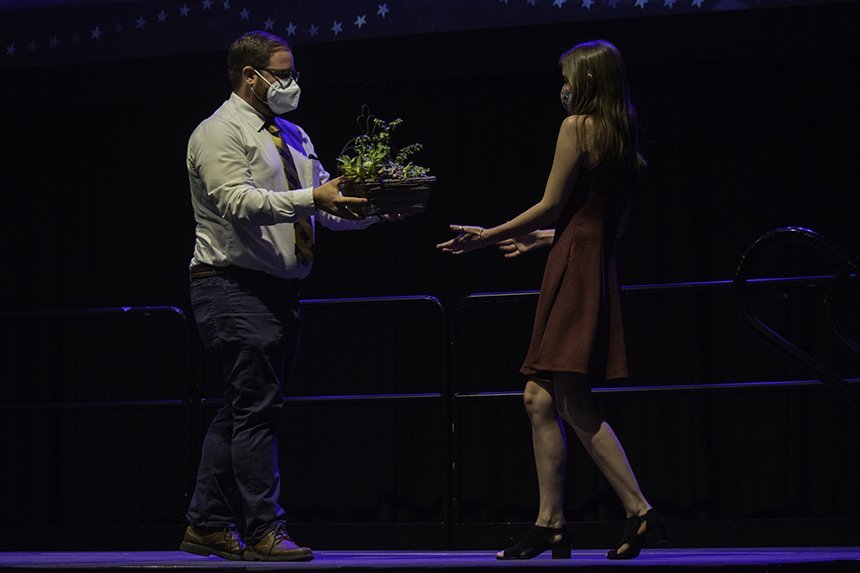 Student is given a plant